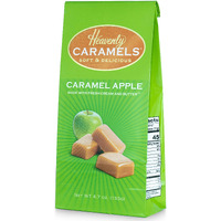 J Morgan Confections Heavenly Caramel | Caramel Apple Flavor | 4.7 Oz Bag, 4-Pack | Gourmet Soft And Chewy Butter Caramel Candies | Hand-Crafted Golden Treats