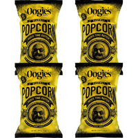 Oogie's Gourmet Popcorn | 4 Pack | Movie Time Butter Flavor | Gluten Free Popcorn Snacks | 4.25 Ounce Big Bag