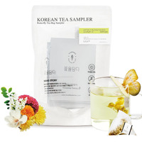 Kkokdam Butterfly Tea Bags Sampler - Fancy Tea Variety Pack Tea Set, Korean Gift Set, Korean Tea Sets, Unique Tea Gifts - 6 Count