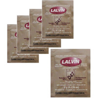 5X Lalvin D47 Yeast White And Blush Wines 5G Homebrew Wine Making 4.5L-23L