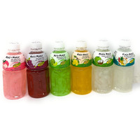 Mogu Mogu Fruit Juice With Nata De Coco, 6 Flavors, 6 Pack Bundle