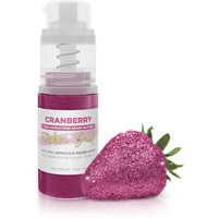 Tinker Dust - Cranberry (4G 1X Mini Pump) Edible Glitter For Desserts, Beverages, Cupcakes, Cake Pops And Cookies By Bakell