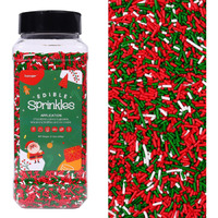 Christmas Jimmies Sprinkles, Bulk 1.32 Lb, Food Grade, Sprinkles For Cake Decorating, Sujoygar, Baking, Cookies, Chocolates, Cupcake Toppers