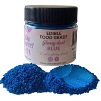 Oh Sweet Art Glossy Luster Dust Edible 7G (0.25Oz) Choose Your Color (Blue)