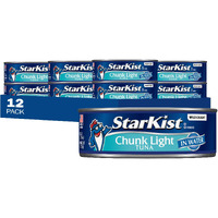 Starkist Chunk Light Tuna In Water, 5 Oz Can, Pack Of 12