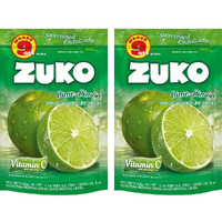Zuko Lime Instant Powder Drink | Family Pack | No Sugar Needed | Vitamin C | 14.1 Ounce (Pack Of 2)
