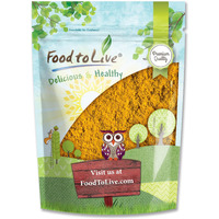 Food To Live - Turmeric Powder, 8 Ounces Finely Ground Turmeric Root, Pure, Kosher, Vegan, Bulk. Fragrant Spice. Contains Curcumin. Great For Asian, Middle East Dishes, Spice Blends, Beverages.