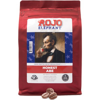 Rojo Elephant Honest Abe Handcrafted Decaf Ground Coffee, Single-Origin 100% Arabica Beans, Premium Roast, Smooth, Rich Flavor, Swiss Water, Mountain Water Process, Decaffeinated, 11 0Z Pack