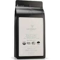 Lifeboost Coffee Half Caff Whole Bean Coffee - Low Acid Single Origin Usda Organic Coffee - Non-Gmo Whole Bean Coffee Third Party Tested For Mycotoxins & Pesticides - 12 Ounces