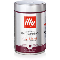 Illy Intenso Ground Coffee, Bold Roast Espresso 250G (International Version) 12 Pack