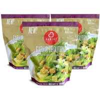 Aleia's Best. Taste. Ever. Garlic Croutons - 5.5 Oz / 3 Pack - Seasoned Croutons For Salads And Soups, Gluten-Free, Dairy-Free, Soy-Free, Low Sodium, No Msg, No Preservatives, Kosher