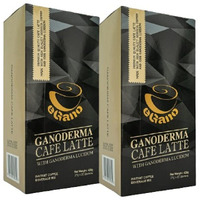 2 Boxes Egano Premium Ganoderma Cafe Latte Instant Coffee With Ganoderma Lucidum Extract (21G X 20 Sachets / Box)