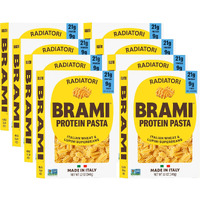 Brami 8 Pack Radiatori Italian Protein Pasta | Low Carb | High Fiber | High Protein | Non-Gmo | Keto | Made In Italy | Dry Pasta | Semolina Pasta | Fortified With Heart Healthy Lupini Beans | 12Oz