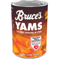 Bruces Yams Yams Cut Sweet Potatoes In Syrup, 15 Oz (Pack Of 12)