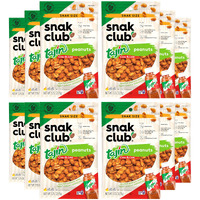 Snak Club Tajin Peanuts, Roasted Nuts With Chili And Lime Seasoning, Mild, Gluten-Free, Kosher Snacks, No Artificial Colors Or Flavors, Low Cholesterol, 2.75 Oz Snack Bags, 12 Pack