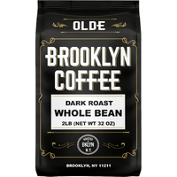 Brooklyn Coffee Whole Bean, Classic Dark Roast (2Lb) Bold, Smooth Taste, Intense Aroma - Fresh Bulk Coffee Beans Roasted Weekly In Nyc