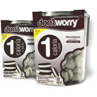 Don'T Worry Meringue Cookies Keto Friendly | Cookies And Cream | 2 Pack | Only 1 Calorie Per Piece! | Healthy Candy, Gluten Free Snacks, Low Carb, Low Sugar, Low Calories