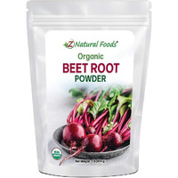 Z Natural Foods Organic Beetroot Powder, Nutrient-Packed Red Superfood Powder, Perfect For Smoothies, Juice, Drinks, And Recipes, Vegan, Non-Gmo, Gluten-Free, 1 Lb