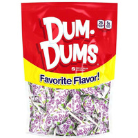 Dum Dums Lollipops Grape Flavor 1-50 Ct Bag