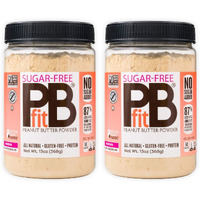 Pbfit No Sugar Added, Peanut Butter Powder, Powdered Peanut Spread From Real Roasted Pressed Peanuts,13 Ounce (Pack Of 2)