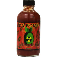 Da Bomb - Ghost Pepper - Original Hot Sauce - 22,800 Scovilles - 4Oz Bottles Made In Usa With Habanero & Jolokia Peppers- Non-Gmo, Gluten Free, Sugar Free, Keto - Pack Of 1