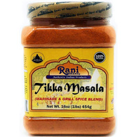 Rani Tikka Masala Indian 7-Spice Blend 16Oz (1Lb) 454G Pet Jar ~ All Natural | Salt-Free | Vegan | No Colors | Gluten Friendly | Non-Gmo | Indian Origin