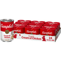 Campbell's Condensed Cream Of Chicken Soup, 10.5 Ounce Can (Pack Of 4) (Case Of 6)