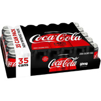 Coca-Cola Coke Zero Cans, 12 Ounce [35 Cans]