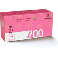 Haodong Beef Silver Gelatin Sheets - 1Kg/2.2Lbs (380-400Sheets) 180Bloom Gelatin Leaves For Baking, Cooking Mirror Glaze Dessert Jellies Mousse Cake