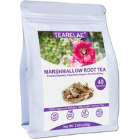 Tearelae - Marshmallow Root Tea Bags - 2G X 40 Count - Premium Natural Cut & Sifted Althaea Officinalis - Non-Gmo - Caffeine-Free - Support Digestion & Respiratory