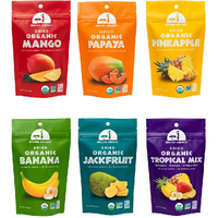 Mavuno Harvest Organic Dried Fruit Variety Pack | Dried Mango, Papaya, Pineapple, Banana, Jackfruit, & Tropical Mix | Healthy, Vegan, No Sugar Added, Non Gmo Snacks For Kids & Adults | 2 Ounce, 6 Pack