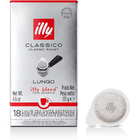 Illy E.S.E. Coffee - Single-Serve Coffee Capsules & Pods - Classico Lungo Medium Roast - Notes Of Caramel, Orange Blossom & Jasmine - For E.S.E Coffee Machines - Extraordinary Aroma & Body - 18 Count