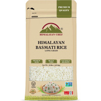 Himalayan Chef Basmati Rice,Extra Long Grain Rice Fluffy Quick Cooking Aromatic - 10 Lbs.(Packaging May Vary)