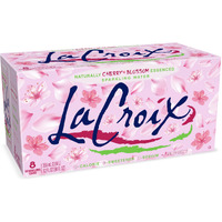 Lacroix Sparkling Water, Cherry Blossom, 12 Fl Oz (Pack Of 8)