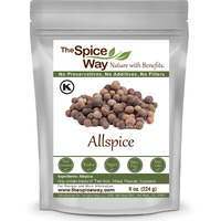 The Spice Way Allspice - Whole (8 Oz) A Multipurpose Berry For Curries, Sauces, Soups And Even Pastries
