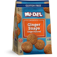 Mi-Del Ginger Snap Cookies Flavor - Non Gmo Certified, 0G Trans Fat Gluten Free Cookies Snacks (Pack Of 1)