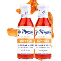 Yo Mamas Foods Keto Buffalo Dipping, Marinade & Wing Sauce - Pack Of (2) - Low-Zero Carb, No Sugar Added, Whole30, Paleo, Gluten And Soy Free, And Low Calorie!