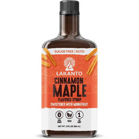 Lakanto Sugar Free Cinnamon Maple Syrup - Monk Fruit Sweetener, Keto Diet Friendly, Vegan, 1G Net Carbs, Pancakes, Waffles, Oatmeal, Coffee, Tea, Granola, Frosting, Marinade (13 Fl Oz - Pack Of 1)