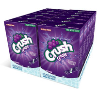 Crush Grape Flavored Powder Drink Mix, 6 Pieces, Sugar Free, 0.48 Ounces (Pack Of 12)
