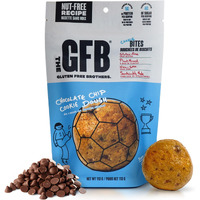 The Gluten Free Brothers Chocolate Chip Cookie Dough Nut Free Bites - Allergen Friendly, Gluten Free, Soy Free Protein Balls - Plant Based Vegan Non-Gmo Snack Size Protein Energy Balls, 4 Oz (6 Count)