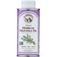 La Tourangelle Herbs De Provence Infused Sunflower Oil, High-Oleic Oil For Cooking, Vinaigrettes & Dipping Sauces, 8.45 Fl Oz