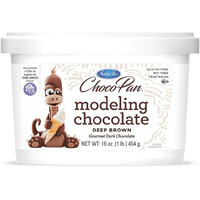 Satin Ice Chocopan Deep Brown Modeling Chocolate, 1 Pound