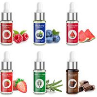 Nomeca Food Flavoring Oil, Fruit Vanilla Cream Chocolate Strawberry Candy Flavors For Baking, Cooking And Lip Gloss Making - Water & Oil Soluble - .2 Fl Oz (6 Ml) Bottles With Dropper (Pack Of 6)