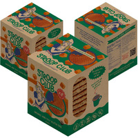 Stroop Club Gluten Free Caramel Stroopwafels - Original Dutch- Delight Caramel Waffle Cookies | Organic & 100% Gluten Free Stroopwafels - 24 Waffle Cookies (3 Packs Of 8)