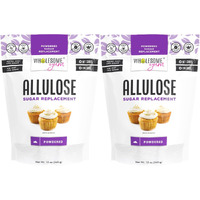 Wholesome Yum Powdered Allulose Sweetener - Natural Keto Powdered Sugar Substitute - Non Gmo, Zero Carb, 0 Calorie, Sugar Free, No Aftertaste - Confectioners Sugar Replacement (12 Oz, 2 Pack)