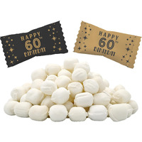 The Dreidel Company 60Th Birthday Buttermints, Mint Candies, After Dinner Mints, Butter Mint Candy, Fat-Free, Kosher Certified, Individually Wrapped (55 Pieces)