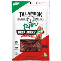 Tillamook Country Smoker Taj  N Flavored Chili Lime Beef Jerky,High Protein, Ready To Eat Snacks, Savory And Tangy Flavor, On-The-Go Snack, 6.5 Ounce
