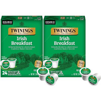 Twinings Irish Breakfast Tea K-Cup Pods For Keurig, Caffeinated Black Tea, Robust, Strong, Bold Flavour, 24 Count (Pack Of 2)