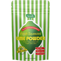 Talcufon Freshly Squeezed Lime Powder 10 Oz, Just Cold Pressed, Freeze Dried Lime Juice Powder No Added Sugar, Gluten Free, Non-Gmo Great Flavor For Drinks 284G