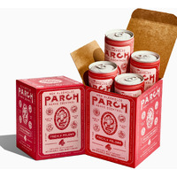 Parch Prickly Paloma, Ready To Drink Non Alcoholic Agave Cocktail Infused With Desert Botanicals & Adaptogens, Plant Based, Gluten Free & Vegan, Inspired By The Sonoran Desert (8.4 Oz X 8 Pack)